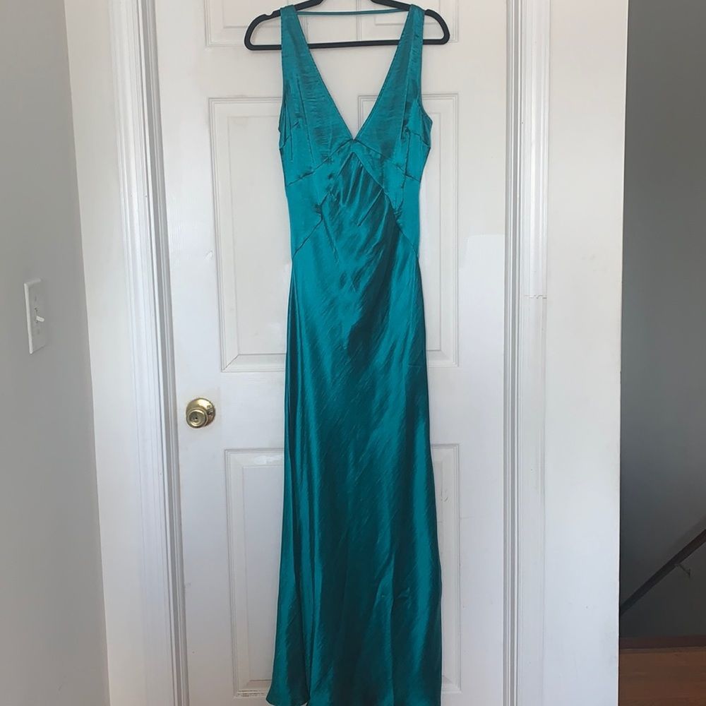 ASOS Teal Sleeveless Formal Gown